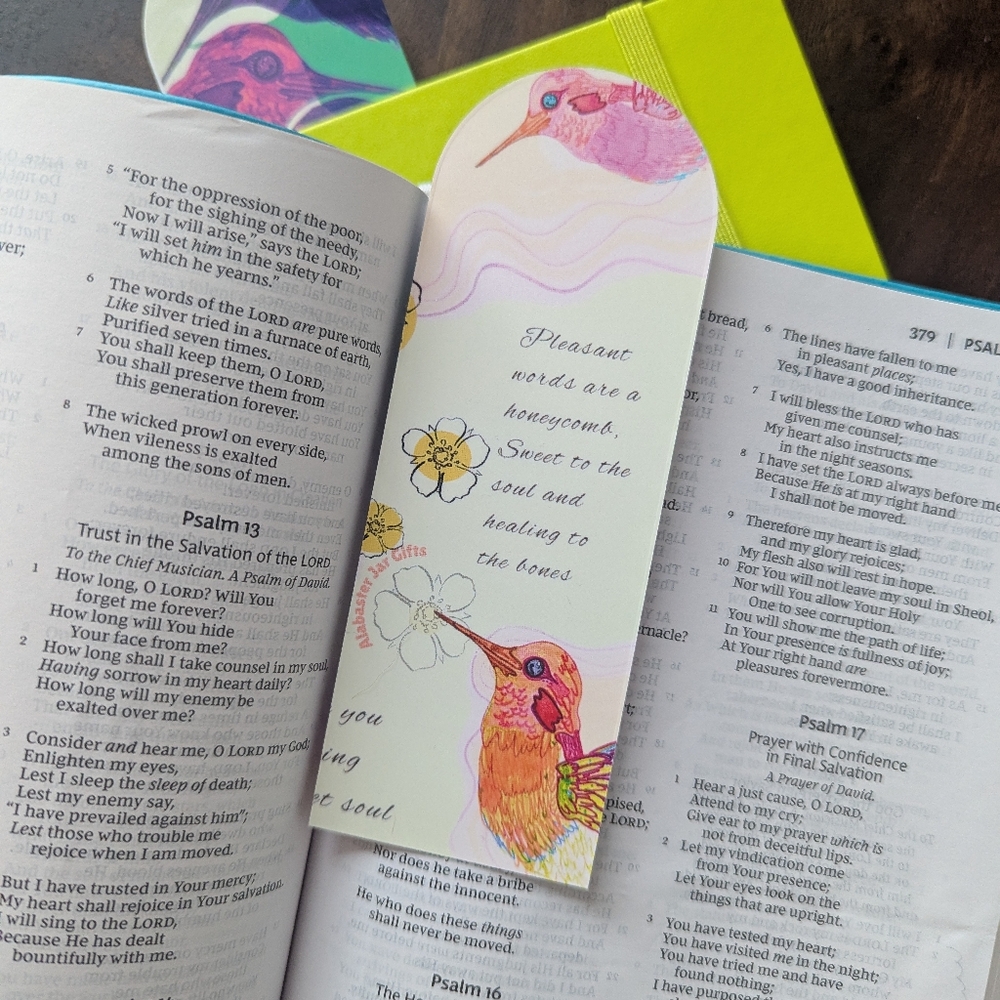 Colorful Hummingbird Bookmarks - Picture 3 of 3